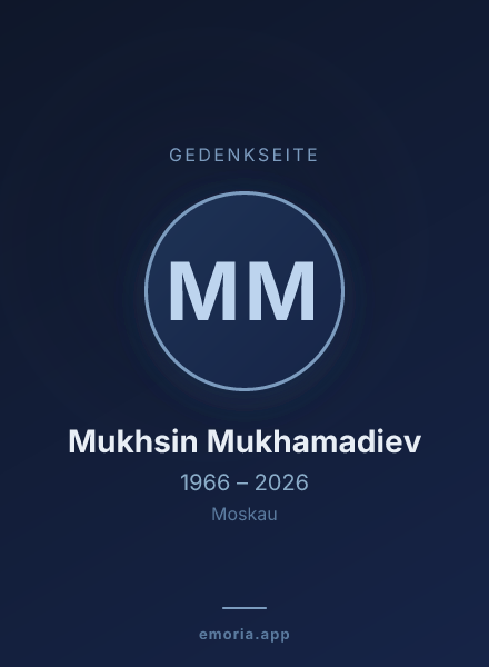 Gedenkportrait von Mukhsin Mukhamadiev