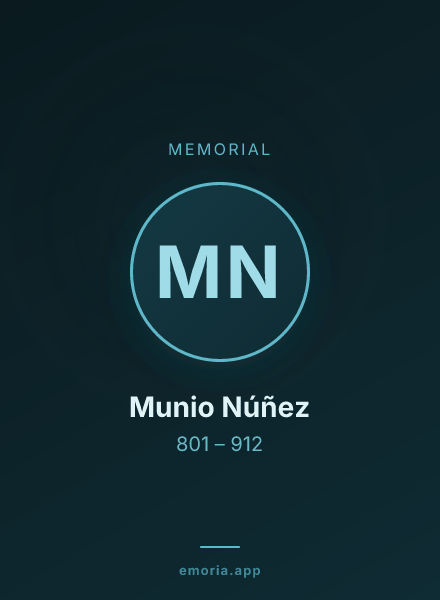 Memorial portrait of Munio Núñez