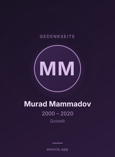 Gedenkportrait von Murad Mammadov