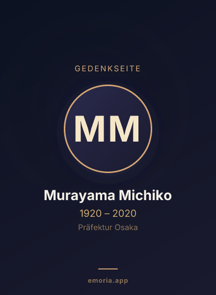 Gedenkportrait von Murayama Michiko