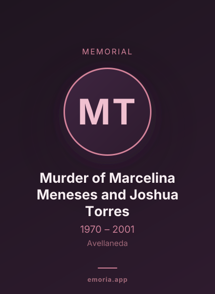 Memorial portrait of Murder of Marcelina Meneses and Joshua Torres