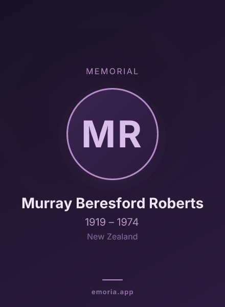 Memorial portrait of Murray Beresford Roberts