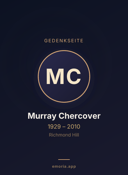 Gedenkportrait von Murray Chercover