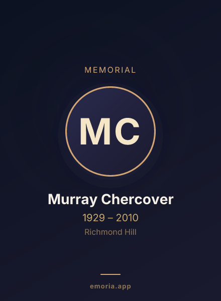 Memorial portrait of Murray Chercover