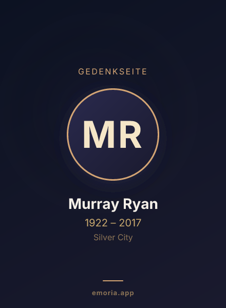 Gedenkportrait von Murray Ryan