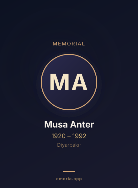Memorial portrait of Musa Anter