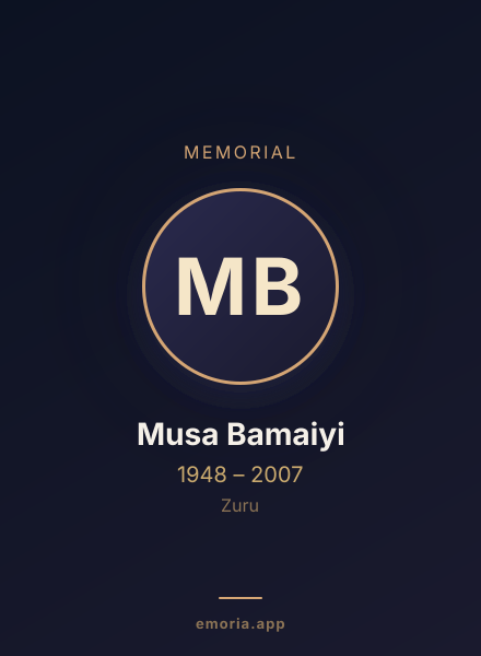 Memorial portrait of Musa Bamaiyi