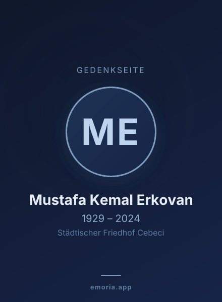 Gedenkportrait von Mustafa Kemal Erkovan