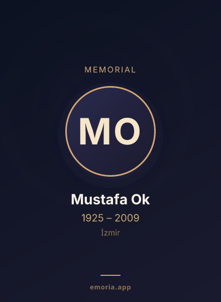 Memorial portrait of Mustafa Ok