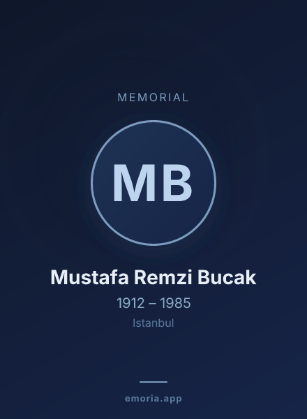 Memorial portrait of Mustafa Remzi Bucak