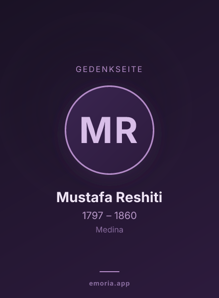 Gedenkportrait von Mustafa Reshiti