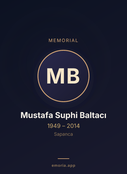 Memorial portrait of Mustafa Suphi Baltacı