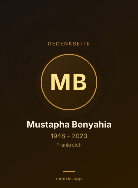 Gedenkportrait von Mustapha Benyahia