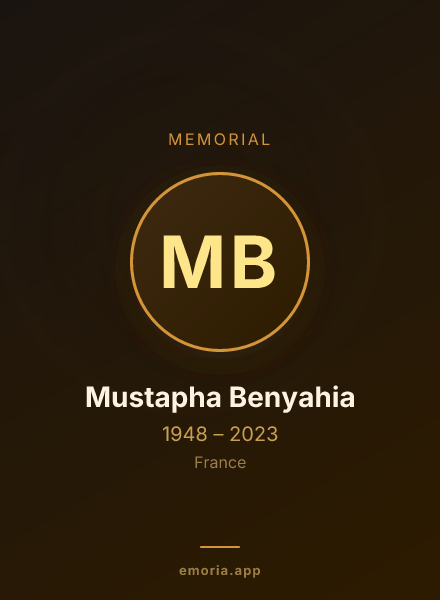 Memorial portrait of Mustapha Benyahia