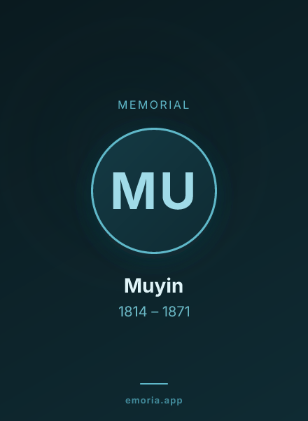 Memorial portrait of Muyin