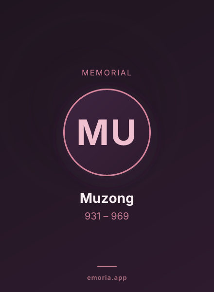 Memorial portrait of Muzong