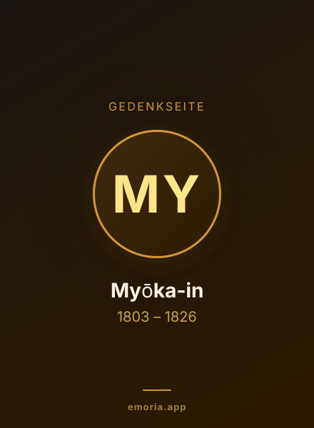 Gedenkportrait von Myōka-in