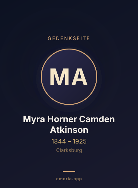 Gedenkportrait von Myra Horner Camden Atkinson
