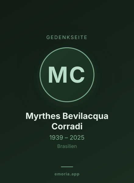 Gedenkportrait von Myrthes Bevilacqua Corradi
