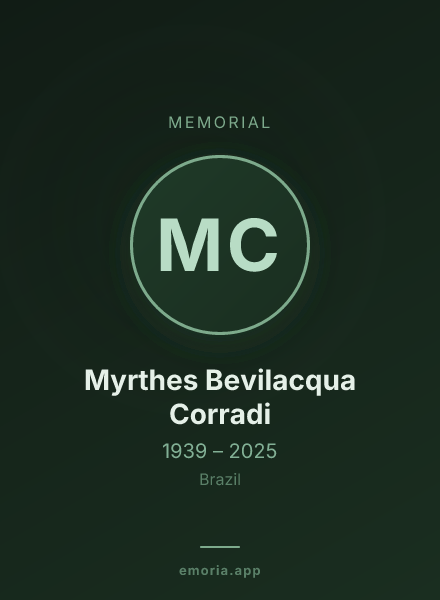 Memorial portrait of Myrthes Bevilacqua Corradi