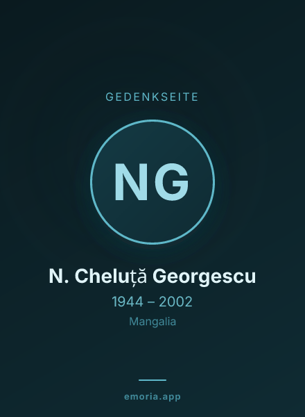 Gedenkportrait von N. Cheluță Georgescu