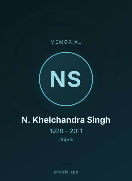 Memorial portrait of N. Khelchandra Singh