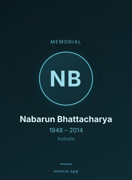 Memorial portrait of Nabarun Bhattacharya