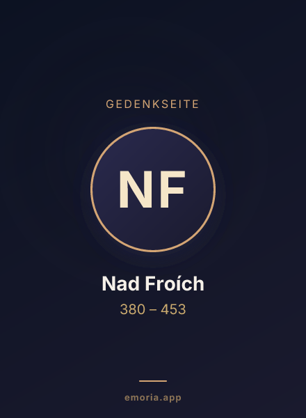 Gedenkportrait von Nad Froích