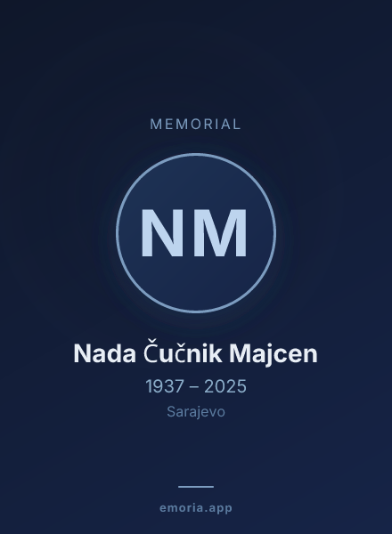 Memorial portrait of Nada Čučnik Majcen