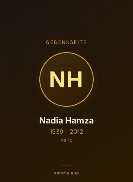 Gedenkportrait von Nadia Hamza