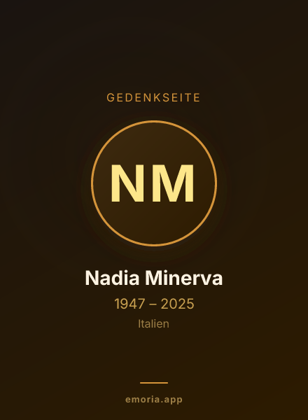 Gedenkportrait von Nadia Minerva