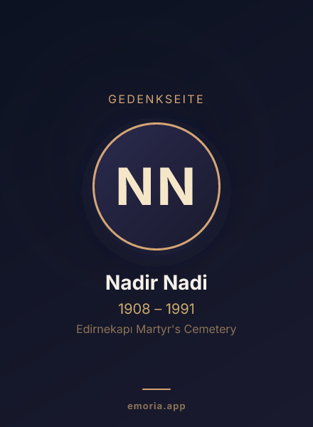 Gedenkportrait von Nadir Nadi