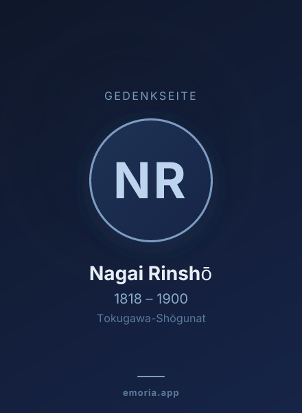 Gedenkportrait von Nagai Rinshō
