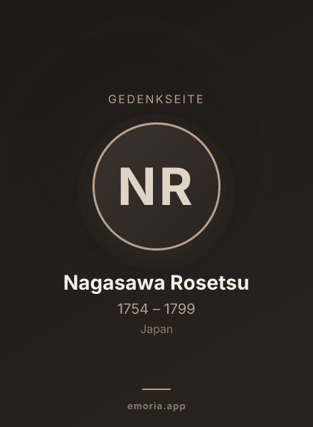 Gedenkportrait von Nagasawa Rosetsu