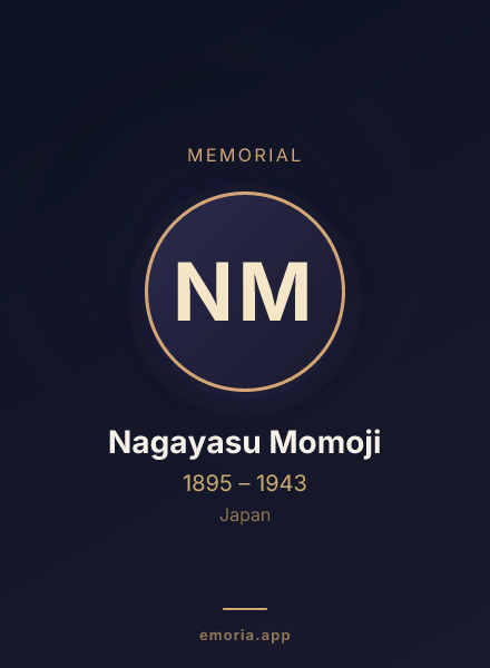 Memorial portrait of Nagayasu Momoji