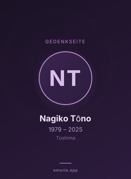 Gedenkportrait von Nagiko Tōno
