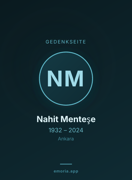 Gedenkportrait von Nahit Menteşe