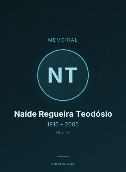 Memorial portrait of Naíde Regueira Teodósio
