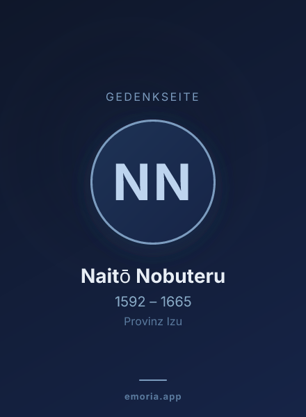 Gedenkportrait von Naitō Nobuteru