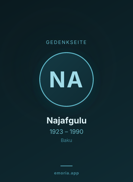 Gedenkportrait von Najafgulu