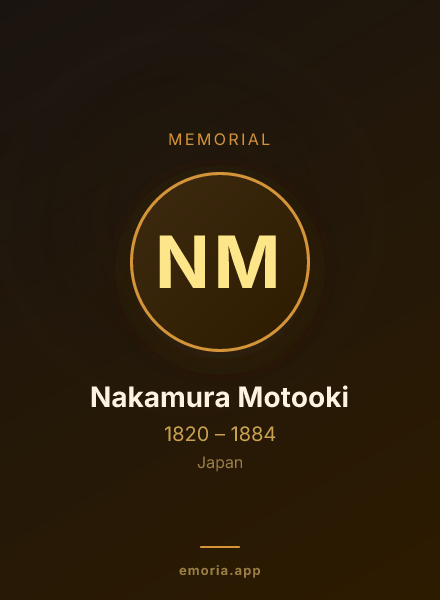 Memorial portrait of Nakamura Motooki