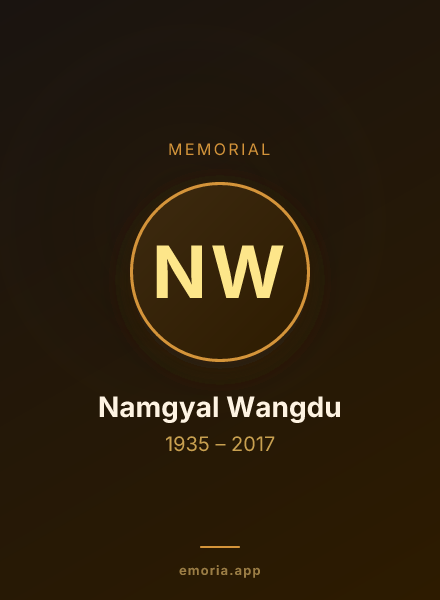 Memorial portrait of Namgyal Wangdu