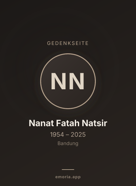 Gedenkportrait von Nanat Fatah Natsir