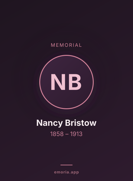 Memorial portrait of Nancy Bristow