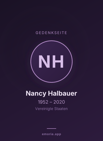 Gedenkportrait von Nancy Halbauer