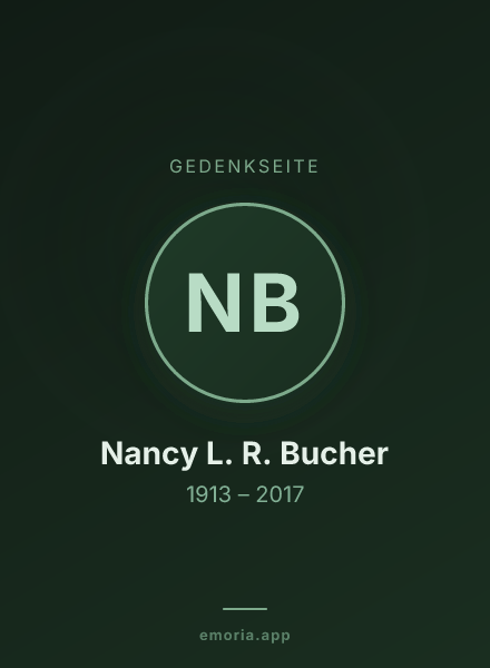 Gedenkportrait von Nancy L. R. Bucher