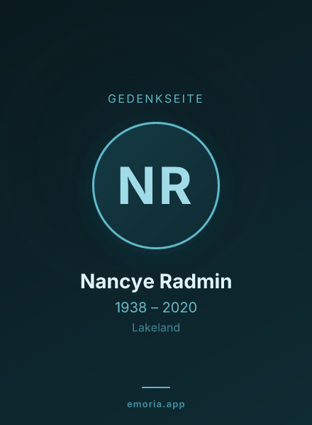 Gedenkportrait von Nancye Radmin