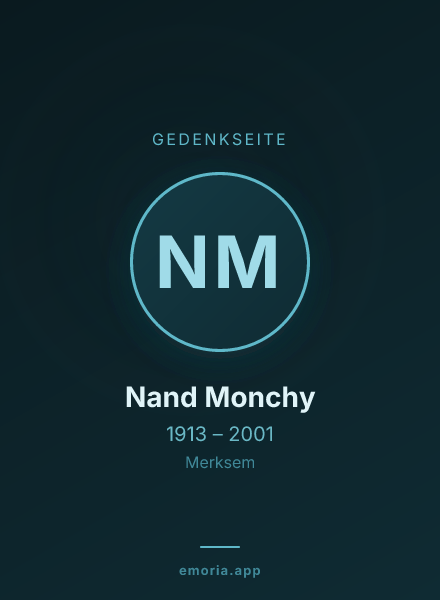 Gedenkportrait von Nand Monchy