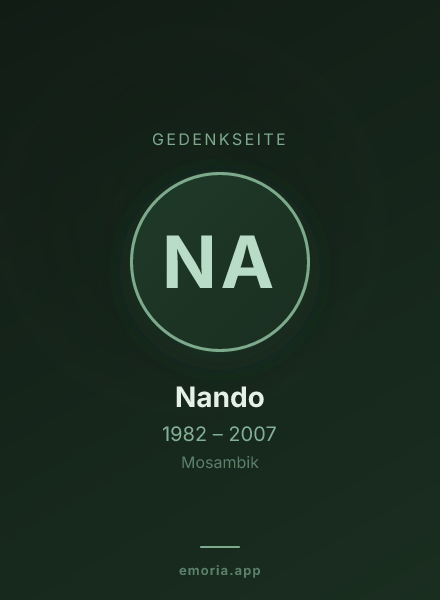 Gedenkportrait von Nando