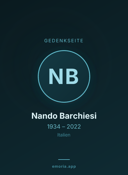 Gedenkportrait von Nando Barchiesi